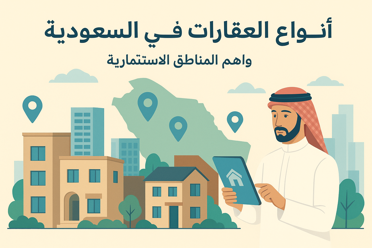 أنواع العقارات في السعودية وأهم المناطق الاستثمارية